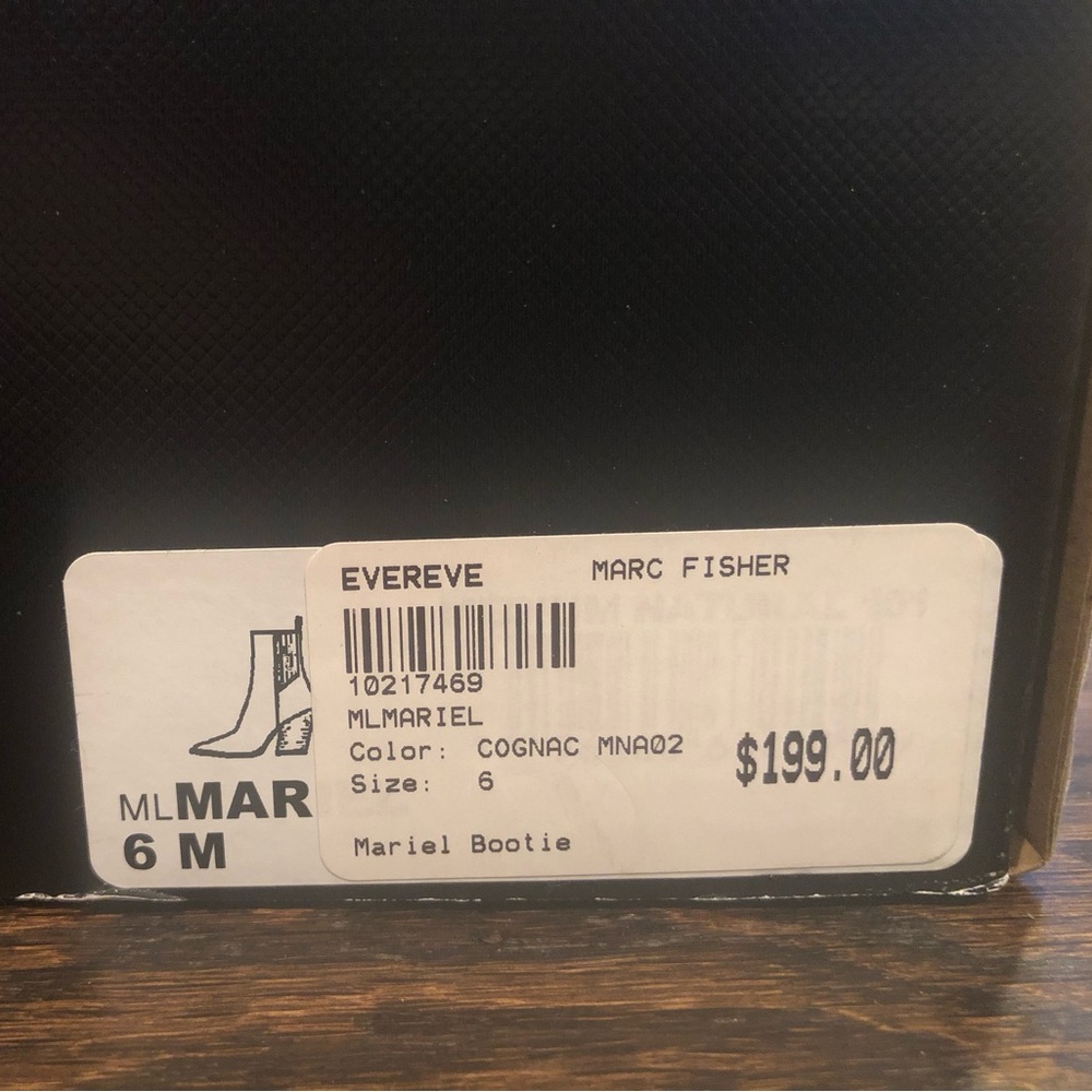 Marc Fisher LTD Women’s Mariel Bootie. Size 6. Cognac. - Picture 11 of 11